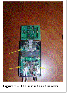 Text Box:  
Figure 5 � The main board screws

