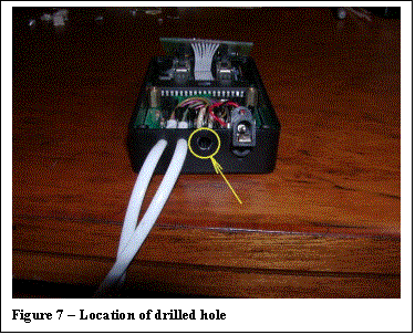 Text Box:  
Figure 7  Location of drilled hole

